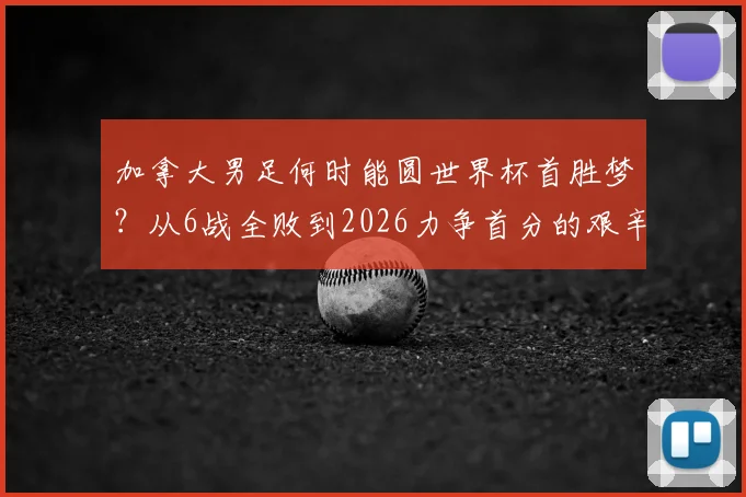 加拿大男足何时能圆世界杯首胜梦？从6战全败到2026力争首分的艰辛历程与前景展望